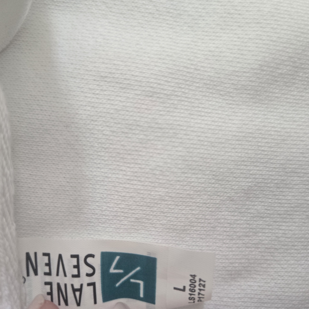 White Crewneck Sweatshirt with Graphic Detail - Picture 5 of 6